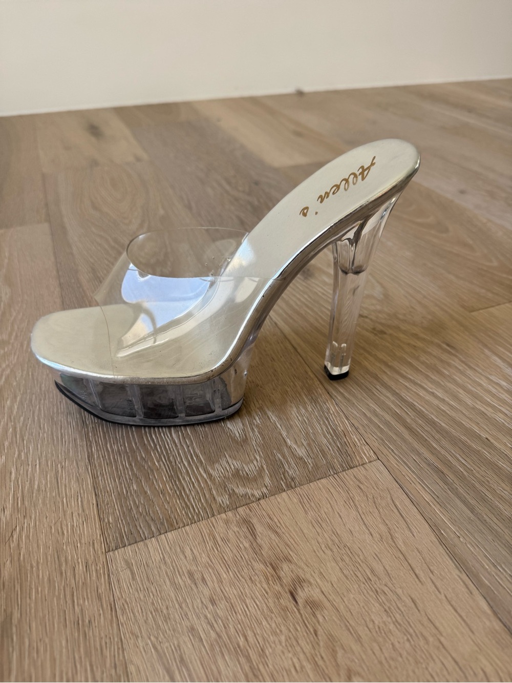 Clear Platform Competition Posing Heels 4” Heel/1.5” Platform